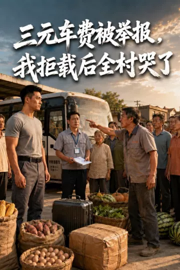 三元车费被举报,我拒载后全村哭了