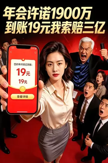 年会许诺1900万，到账19元我索赔三亿