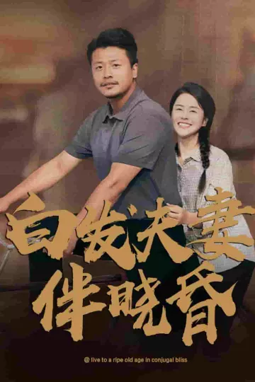 白发夫妻傍晓昏