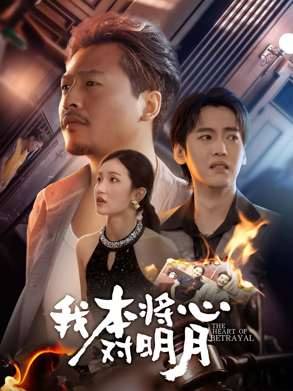 我本将心对明月