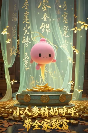 小人参精奶呼呼带全家暴富